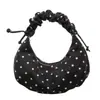 Bolsa de lunares de nicho súper popular estilo coreano para mujer 2026 Nueva moda Versátil Bolso cruzado Exquisito bolso de axila Bolso tipo dumpling