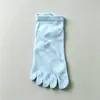 Calcetines de Yoga de Cinco Dedos, Anti-Olor, Absorbentes de Sudor, Antideslizantes de Silicona en Toda la Planta, Cortos, para Mujer, Pilates, Fitness, Empaquetados Individualmente