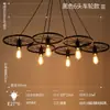 Lámpara de araña de tres cabezas estilo industrial retro americano para restaurante, barbería, cafetería, bar, mesa de billar, accesorio de iluminación vintage de arte de hierro