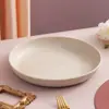 Amazon Set de Plato, Tazón y Taza de Paja de Trigo para Sopa Estudiante Hogar Portátil Cuchillo, Tenedor, Cuchara, Palillos, Vajilla Regalo