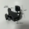 Braçadeira Redonda Grande para Tubo com Parafuso Imperial de 1/4 360 Vagem 17mm Cabeça Esférica Base de Clipe de Fixação para Acessório de Tripé