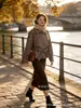 ZA Comercio Exterior Transfronterizo Al por Mayor 2026 Nueva Moda Femenina Europea y Americana Elegante Solapa Botón Inclinado Gabardina Chaqueta de Trabajo