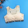 Conjunto de Ropa Interior de Desarrollo para Niñas con Letras de Moda para Escuela Secundaria y Primaria Chaleco Pequeño con Almohadilla de Esponja Ropa Interior