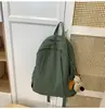 Mochila Pequena Estilo Preguiçoso Ins Coreano de Aparência Sofisticada Leve Cor Pura Simples Repelente à Água Mochila Casual para Viagem