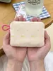 67272 Monedero de Tela con Lazo Rayado y Corazón, para Auriculares, Labial, Varios, Portátil, con Cremallera, Bolsa de Maquillaje