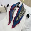 Lenço de Seda Coreano Fácil de Cuidar e Resistente a Amassados, Lenço Decorativo Pequeno para Pescoço com Padrão Paisley Listrado Bolinhas Diamante Fashion Retrô, Lenço de Cabeça, Lenço