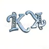 Nuevo Llavero de Metal con Incrustaciones de Diamantes de 26 Letras, Colgante para Bolso, Colgante Sencillo para Collar, Accesorios DIY, Venta al por Mayor