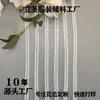 Blanco con Calado en Forma de H Lanyard de Encaje Adorno para la Cabeza Empaque Bolsas para Ropa de Bebé Calcetines Tiras de Adorno para Mantel Accesorios