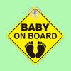 Fabricantes produzem adesivos de ventosa para carro de proteção ambiental com 1MM de espessura adesivos de carro BABY ON BOARD processamento