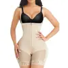 Modelador de Corpo Peça Única Popular Cross-Border para Levantar o Bumbum, Calça Justa Tamanho Plus com Alça Fina e Zíper para Levantar o Bumbum, Camisola Modeladora de Cintura Alta