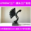 Escultura de ventilador pintada em aço inoxidável personalizada de fábrica, grande escultura de paisagem abstrata de metal para exteriores para escritórios de vendas de hotéis