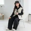 Conjunto para Menina Outono Inverno 2026 Novo Estiloso Menina Bebê Inverno Veludo Plus Espessado Conjunto de Três Peças Roupas de Inverno para Crianças