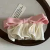 Saia Branca Creme Pequena ~ Coreia do Sul Saia de Cetim Creme Ballet Grampo de Cabelo Laço Grampo de Cabelo Elegante de Primavera
