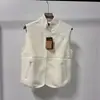 Chaleco de Forro Polar de Algodón con Cremallera Completa y Cuello Alto Estilo North Cross Border, Estilo Urbano Casual de Ropa de Trabajo