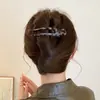 Pinza Elegante y Versátil para el Cabello Hueca de Color Carey para Mujer, Adecuada para Peinados Recogidos, con un Toque de Alta Gama, Lujo Ligero, Diseño de Nicho, Pinza de Pato y Pinza de Garra