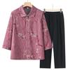 Camisa de verano para mujeres de mediana edad y mayores, traje de verano para madres, blusa de siete mangas para ancianas, ropa para ancianos, traje de abuela
