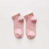 Calcetines nuevos de primavera para mujer, calcetines tobilleros de encaje de hilo oscuro de estilo japonés, calcetines cortos de algodón de doble aguja para mujer, venta al por mayor