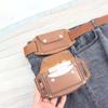 Porta-Cartão de Cinto de Couro, Clipe de Cartão de Cinto Personalizado, Porta-Crachá, Carteira Multifuncional, Bolsa de Cintura para Crachá com Múltiplos Compartimentos para Cartões