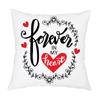 Nuevo cojín nórdico de terciopelo para la mesita de noche con diseño de amor de San Valentín, extraíble y lavable, para coche, decoración del hogar