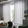 Cortinas de Terciopelo Son Translúcidas y Opacas, Cortinas de Gasa Blanca, Ventanas Divisorias Escandinavas Sencillas, Lujo Accesible Cortinas de Chifón de Ensueño