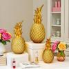 Enfeites de Abacaxi Artificiais de Estilo Europeu Transfronteiriço para Casa Decoração Criativa na Sala de Estar, Decoração Modelo de Abacaxi de Fruta, Presentes de Artesanato em Resina