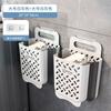 Cesta de Lavandería Plegable de Pared, Cesta de Almacenamiento para Inodoro, Cesta de Almacenamiento de Ropa Sucia para Baño, Cesto de Ropa Sucia para Apartamentos Pequeños