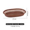 Cesta de Plástico para Papas Fritas, Cesta Ovalada para Comida Rápida, Plato de Snacks para Sala de Estar KTV, Cesta para Pollo Frito, Cesta de Pan de Color Personalizable, Transfronterizo