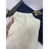 Cuello mao pequeño, camiseta base de punto suave y mullida de manga larga para mujer, suéter de invierno, ropa de otoño, top sencillo estilo coreano para usar en capas