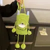 Bolsa de Lã Tricotada Acabada de Desenho Animado Ovelhinha Fofa Bolsa de Tricô Feita à Mão DIY Bolsa Transversal da Família Fashionável Novo Estilo
