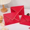 Comercio Exterior Estampado en Caliente Borde Sobre Color Doble Papel Offset Invitación de Negocios de Alta Gama Sobre Estilo Occidental Stock de Amazon 185*