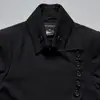 2026 Otoño e Invierno transfronterizo europeo y americano nuevo estilo coreano dark academia sudadera corta con botones diagonales chaqueta casual C
