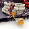 Pulseira de contas de 108 peças para meditação, imitação de Bodhi Xingyue, com pingente de âmbar, corrente para suéter, venda de presentes no atacado