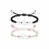 Pulsera de Trébol de Cuatro Hojas de la Suerte, Pulsera de Amistad Tejida Simple de Nicho, Regalo de Pareja, Recuerdo para Novia