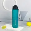 Copo esportivo outdoor transfronteiriço portátil 750ml copo espacial de canudo para estudante copo de água de grande capacidade corda copo de plástico