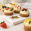 Caja de embalaje para cupcakes, transparente, de 4 y 6 granos, con tapa elevada, para postres y repostería.