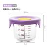 Grande 200ML vidrio de borosilicato alto niños bebé comida caja tazón almacenamiento fresco tapa de silicona sellado horno microondas