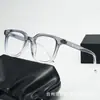 Nuevo Estilo Marco Personalizado Marco Artístico con Lente Anti-Luz Azul para Miopía Montura Negra para Mujer Cara Grande Gafas para Hombre