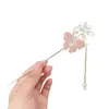 Pasador de Pelo con Mariposa de Pedrería Estilo Antiguo, Borla, Pasador de Gama Alta, Pasador de Moda Estilo Chino Dinastía Han para Mujeres