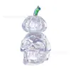 Decoración de Halloween de Productos Nuevos Transfronterizos Suministros Decoraciones de Escritorio Coloridas Calavera Doble Calabaza Manualidades de Cristal Adornos de Vidrio