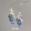 Aretes de Mariposa Hueca Azul Degradado de Hada "Sueño de Mariposa de Zhuang Zhou" Largos Inteligentes Primavera y Verano Frescos para Mujer