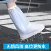 Cubrezapatos de lluvia para niños, impermeables, antideslizantes, engrosados, resistentes al desgaste y a la lluvia, cubrezapatos altos para niños y niñas, botas de lluvia de silicona para días lluviosos