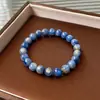 Pulsera de Cuentas de Fluorita Cristalina y Circonita Moda Lujo Ligero Pulsera de Gama Alta Temperamento de Nicho Joyería Versátil Venta al por Mayor