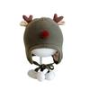 Sombrero de Bebé con Protección para las Orejas de Alce Otoño e Invierno Protección para las Orejas de Bebé Sombrero de Lana de Bebé Algodón Cálido Sombrero Tejido Infantil
