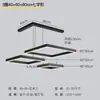 Lámpara de araña minimalista italiana para sala de estar, lujo ligero, diseñador creativo, de alta gama, atmosférica, anillo protector para los ojos, lámpara de araña para comedor, aluminio, otro