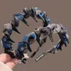 Diadema de Malla Degradada Estilo Francés con Dientes para Mujer, Diadema Versátil Esponjosa de Parte Superior Alta, Pinza para el Cabello Reversible, Goma para el Cabello, Accesorio para el Cabello