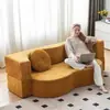 Sofá de Tela Vintage Comprimido al Vacío para Sala de Estar, Plegable y Lavable, Doble Propósito para Dos o Tres Personas, Sofá Cama