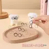 3.5cm Alambre de Hierro Negro Gafas Mini Muñeca Confundida Armazón Pequeño para Ojos Palito Retorcido Accesorios para Cachorro Oso Manualidades