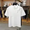 2026 Verano Nuevo Polo Bordado Manga Corta para Hombre Casual Cuello Camisero Estiloso Corte Delgado Versátil Top Camiseta Moderno