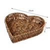 FONTE fabricante Rattan tecido cesta de armazenamento prato de frutas placa de frutas secas lanche bandeja de lanche Rattan prato tecido