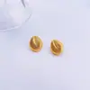 Brincos Geométricos Ovais de Aço Titânio Moda Europeia e Americana, Estilosos e Luxuosos, Versáteis e Não Desbotam, Direto do Fabricante